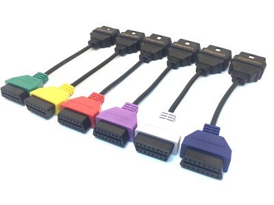 6 Adapter diagnostic cable set fiat alfa Diagnostics MULTIECUSCAN FIATECUSCAN