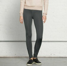 Rag  Bone Active Charcoal Grey Zip Leg Lawson Leggings Pants Womens Size XS