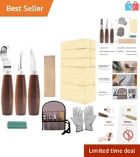 Versatile Whittling Sets with Knives, Blocks & Gloves for Creative Experiences