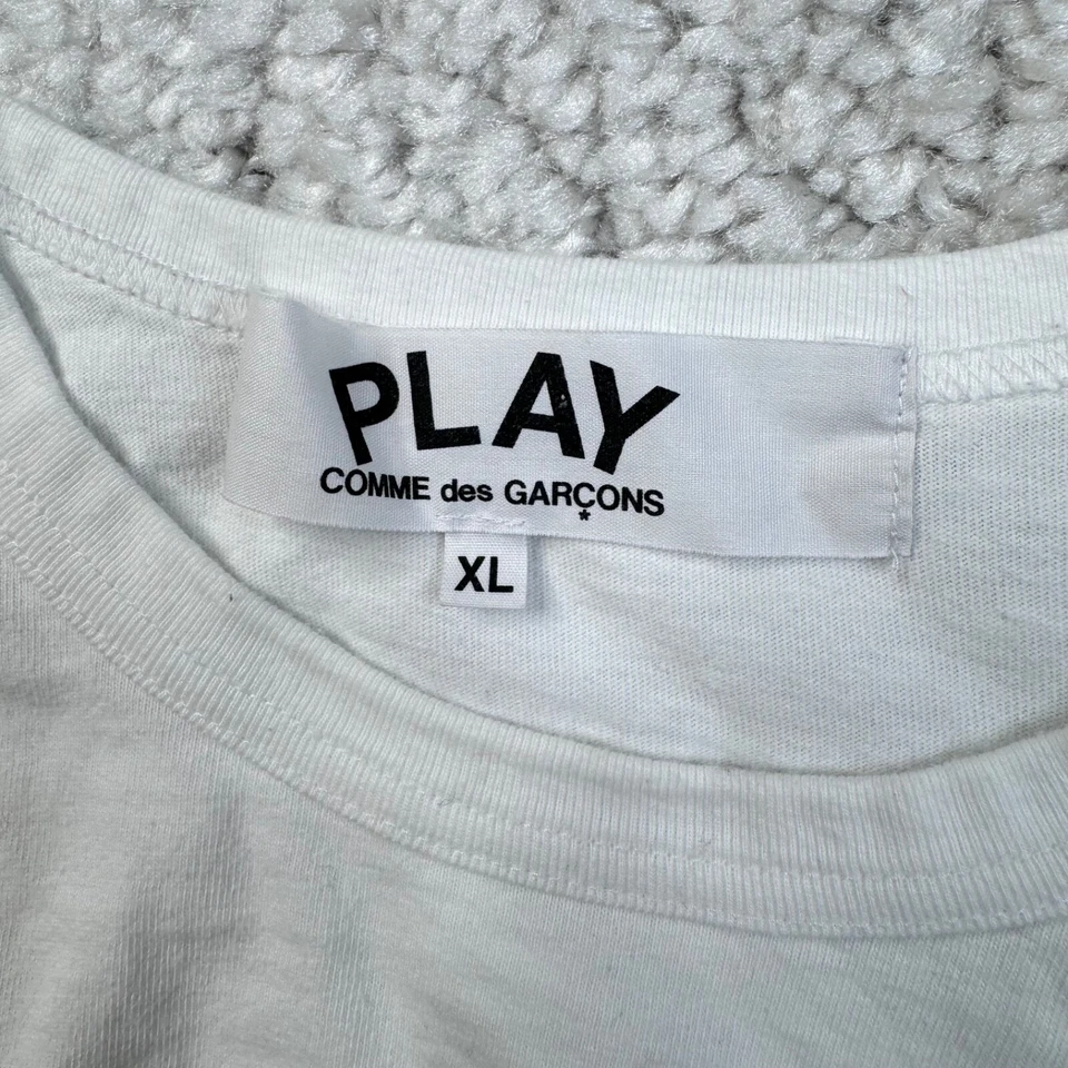 Comme des Garcons PLAY 双迷彩心形 T 恤女式 XL — 第 3/4 张图片