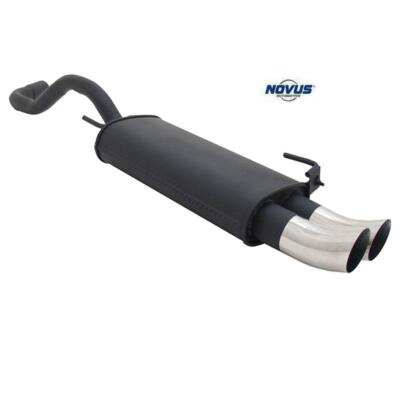 Novus Sport Auspuff 2x76 DTM Gruppe N Endschalldämpfer für VW Polo 4 6N 6N2 Neu