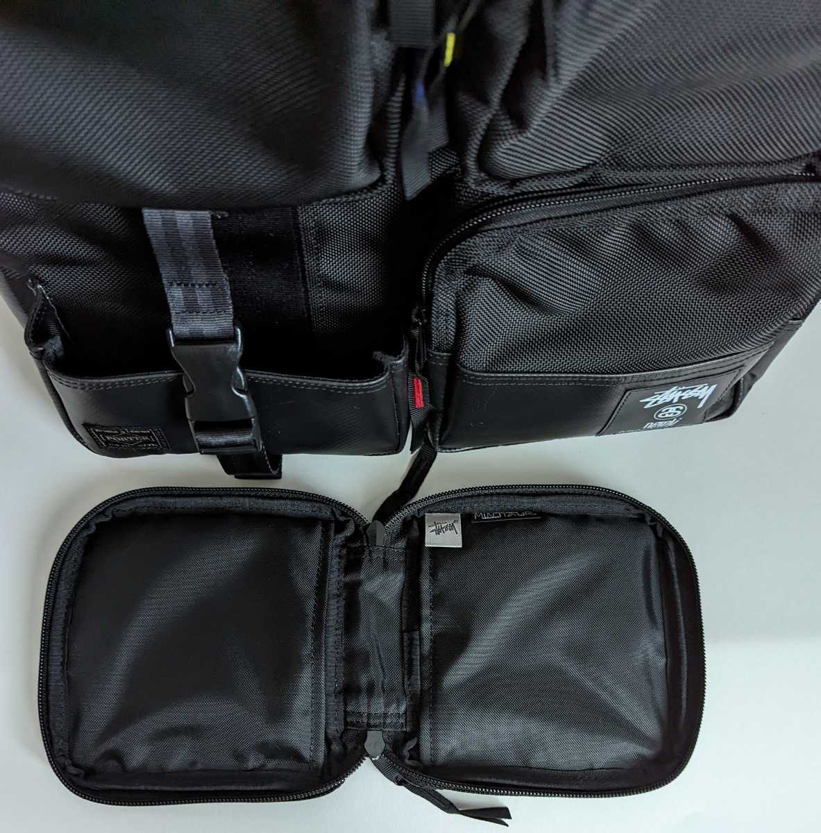 Porter x Stussy 3-Way Record Bag Backpack Good Condition Porter x Stussy 3-Way Record Bag Backpack Good Condition