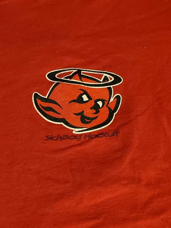 Camiseta de surf Hot Stuff The Little Devil para niños talla 10 vintage (M) nunca usada Foto 3 de 4