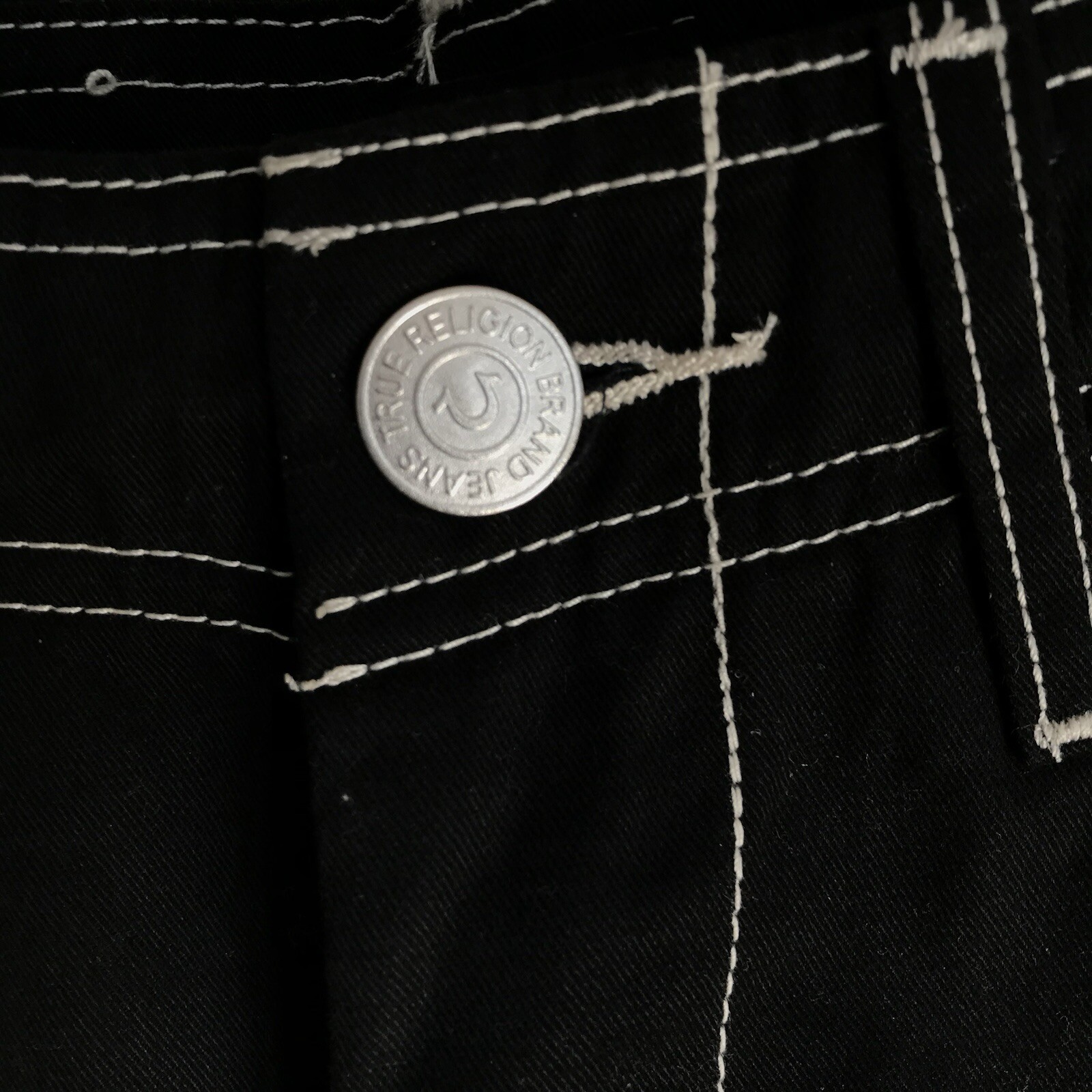 TRUE RELIGION Cargo Pants Mens 36x32 Jet Black Loose Baggy  Work Wear NEW thumbnail 10