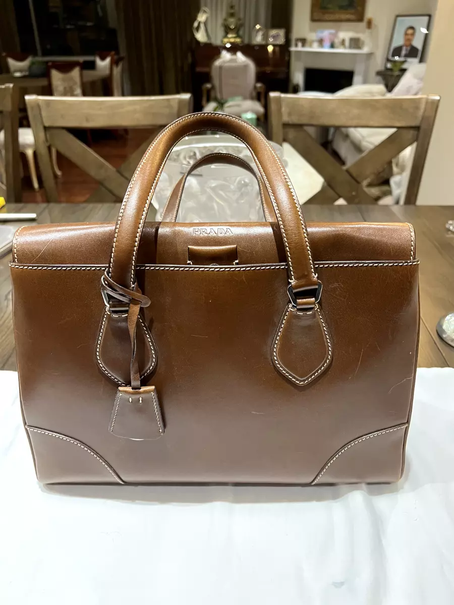 Handbag Prada Brown in Suede - 24016332