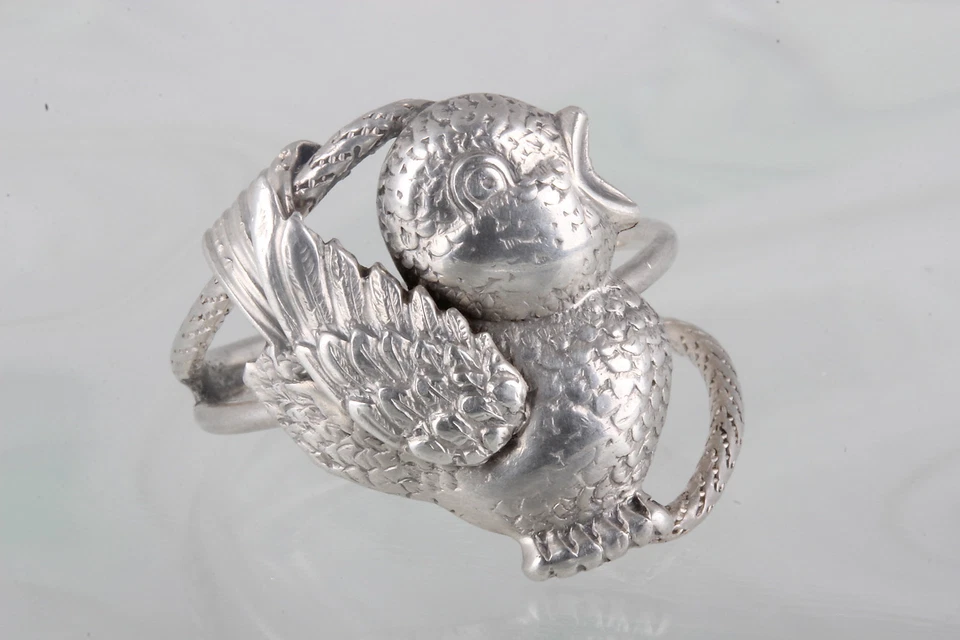 STERLING SILVER AC W.I MADE IN JAMAICA BIRD RING 925 FINE 7862