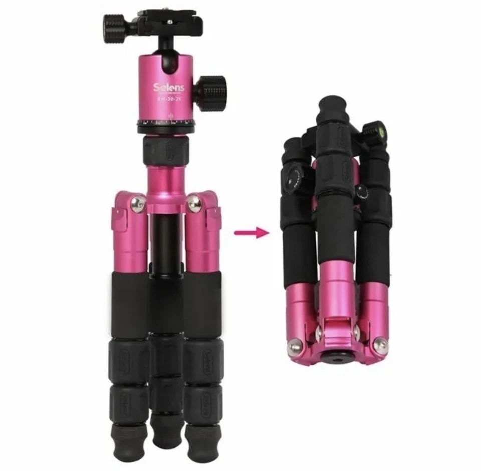 Selens 19.7" Aluminum Mini Camera Tripod Monopod DSLR Stand - New Open Box, MINT - Image 2 of 4