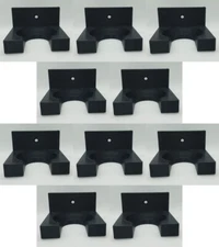 10 pack BASEBALL BAT RACK for ALUMINUM or WOOD VERTICAL WALL MOUNT Grab and Go