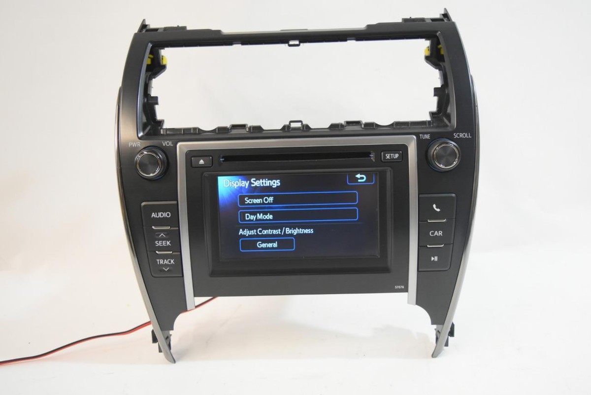 TOYOTA 86100-60660 ブラックディスプレイ 2012-2014 Toyota Camry 57076 Radio Touch Screen CD Player 86140