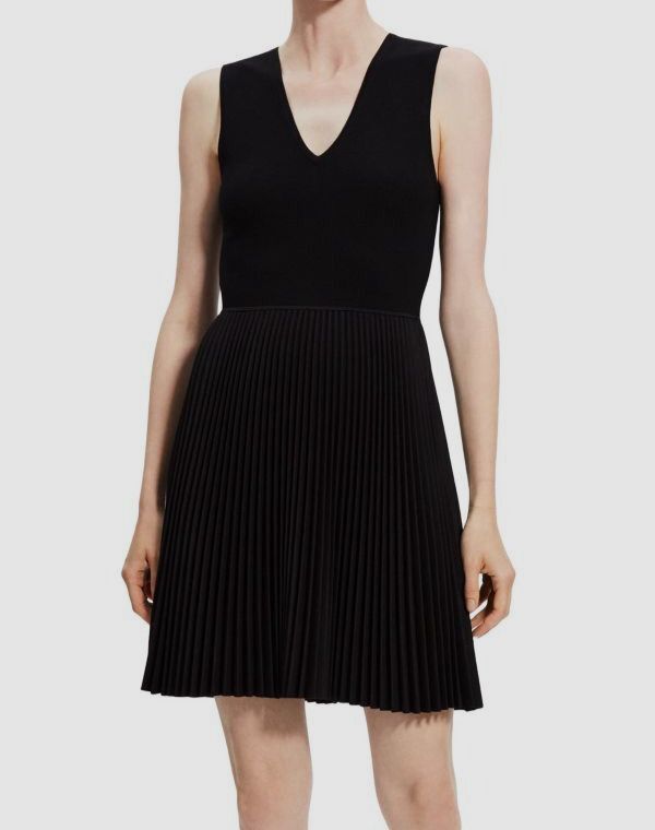 horizontal pleated dress Zanvylia Women's Teal Pleated Sleeveless Maxi Dress High Stand Collar Keyhole Neck Dress with Horizontal Pleated Waist Full Pleated A Line Skirt and