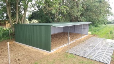Stable Carport Garage 33x17ft Shed Farm Shelter Building Steel