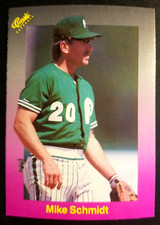 Mike Schmidt Philadelphia Phillies1989 Classic Purple Travel #153 Baseball Card 