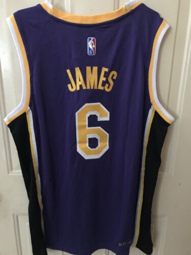 Lebron James #6 Los Angeles Lakers "Nike Dry Fit" Jersey Sz XL"Icon Edition " - Picture 2 of 3