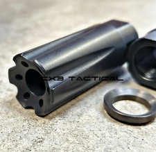 9mm Linear Compensator Muzzle Brake 1/2-28 TPI 6 Linear Port 1/2x28 TPI