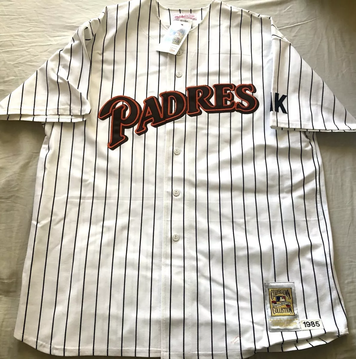 Tony Gwynn 1985 San Diego Padres authentic Mitchell & Ness white jersey NEW  NWT