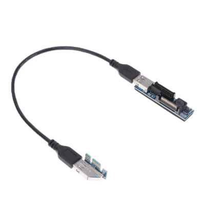 USB 3.0 PCI E Express 1X Zu 1X Extender Riser Kartenadapter 0,3 M Kabel