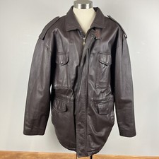 RARE VTG 70s Excelled Leather M-65 U.S. Army field jacket L Large civilian issue
