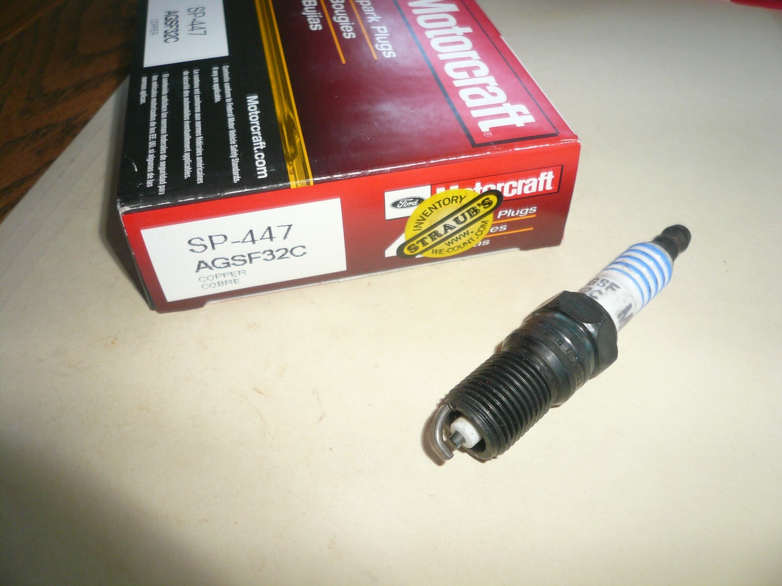 Genuine Ford Motorcraft 4 Spark Plugs SP-447 New AGSF32C