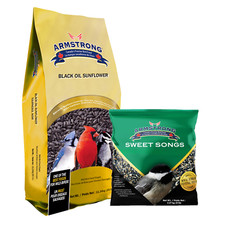 Armstrong Bird Food Combo Pack - Black Oil Sunflower Seed  Sweet Songs Blend