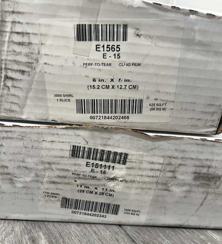 Menge/2 Anker 6"x5" (625 Quadratfuß)/11"x11" (1428 Quadratfuß) Perf-to-Tear Frischhaltefolie - Bild 3 von 6