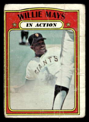 1972 Topps Willie Mays San Francisco Giants 50 Low Grade Filler JX1522