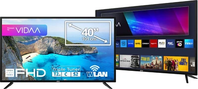 JTC-24 40" (40 Zoll/101 cm) FHD Smart TV/Fernseher JTCS40F39401SL, VIDAA, Triple Tuner