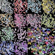 2x4mm Rectangle Flat Face Flat Back Resin Crystal Rhinestones Beads Nail 1000pcs