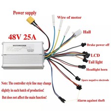 1200W 48V-25A Brushless Motor Controller For M4 Scooter Motor Controller 2025