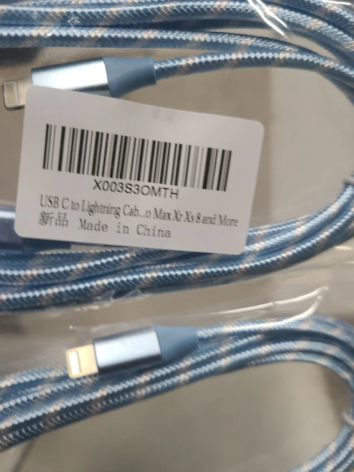 3pack USB C to Lightning Cable 6ft PD Charging for iPhone 13/12/11 MFi Certified - Image 3 of 4