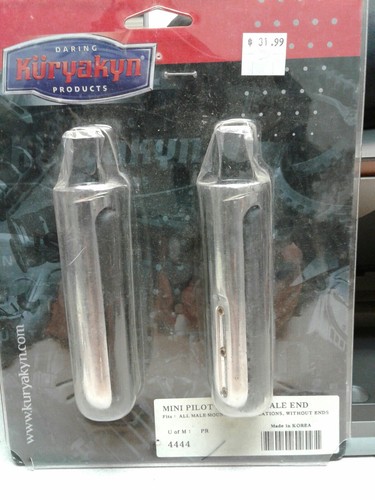 Kuryakyn 4425 Pilot™ Pegs With Male Mount Adapters, Chrome