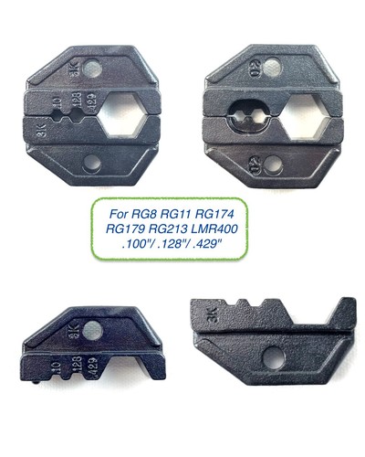 Juego de 10 piezas de conector coaxial RF N macho LMR400 + pegadora de cables trinquete engarzado - Imagen 4 de 7