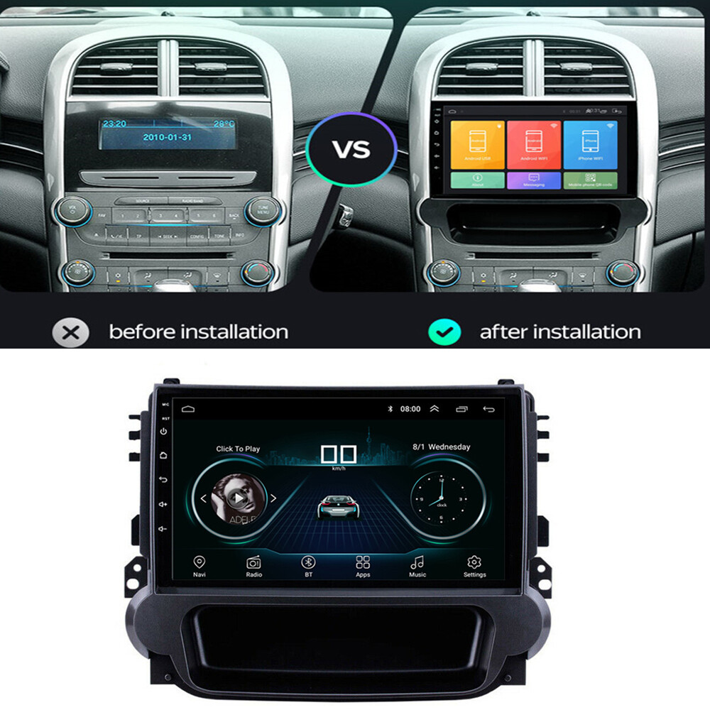 Autoradio Android 9 Pollici Per Chevrolet Malibu 8 2009-2014 - 4+64 GB, CarPlay/Android Auto Wireless, Retrocamera