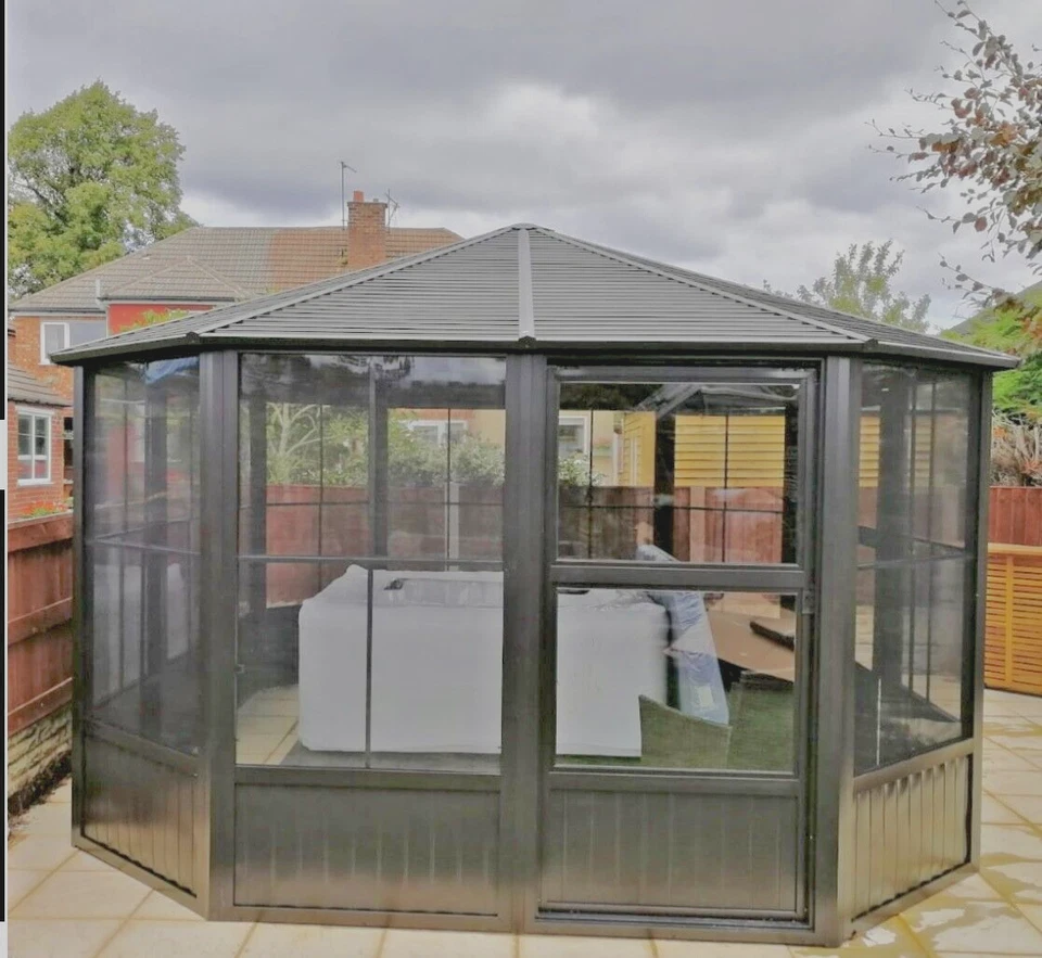 Sojag Charleston 12 x 15 Aluminium Frame - Galvinised Solid Solarium RRP-£3699.0 - Image 4 of 4