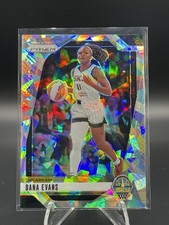 2024 Panini Prizm WNBA Dana Evans Prizm Silver Cracked Ice #72 Sky