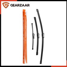 Scheibenwischer Heckwischer Set Passend für VW Polo 6R, 6C 2008-17 3-tlg Schwarz