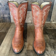 Custom Vintage Extra Wide Biltrite Sole Western Cowboy Boots Mens 13 EEE