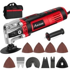 Oscillating Multi Tool 3.5A Variable Speed 4.5° Angle w/ 13pcs Set Bag