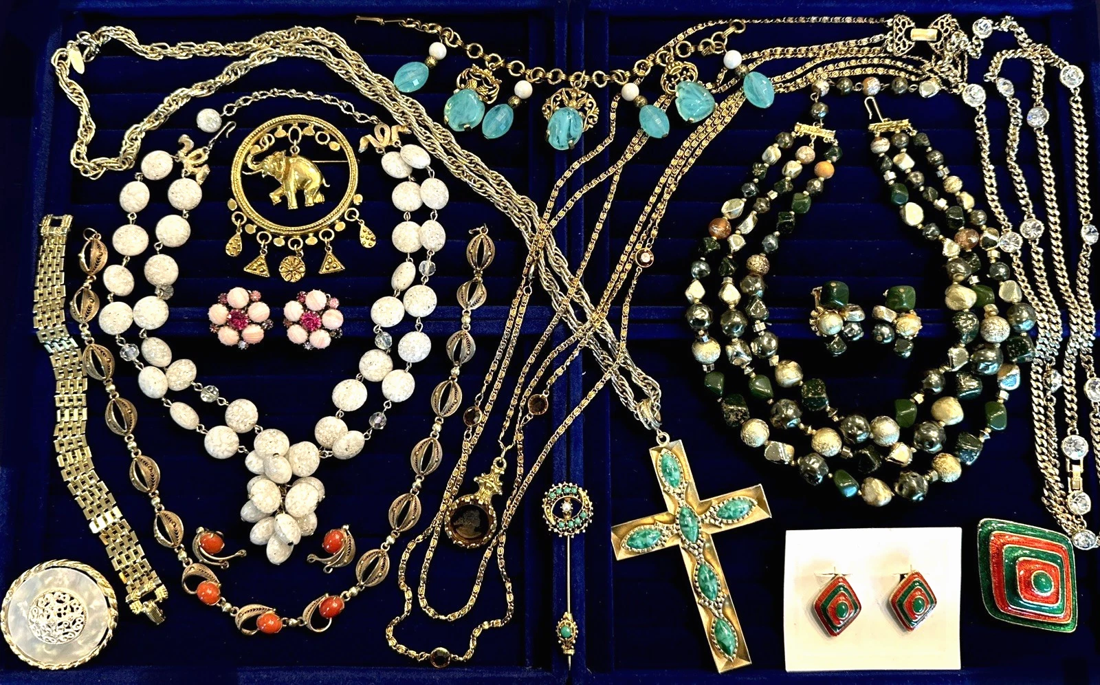 GIVENCHY ENORME LOTTO GIOIELLI VINTAGE COLLANA CAPPELLO CARNEGIE ALICE CALVINESS GIVECHY FIRENZE