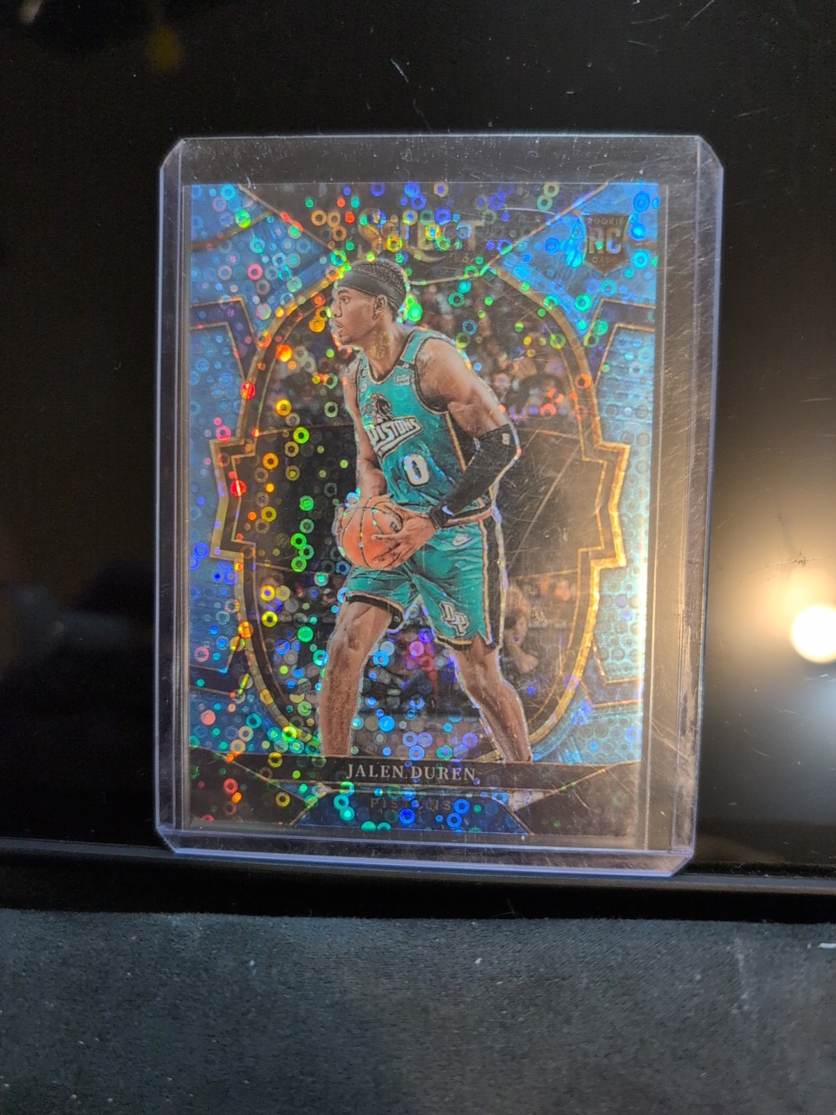 2022-23 Panini Select -Concourse Jalen Duren #98 Light Blue Disco Prizm /99 (RC)