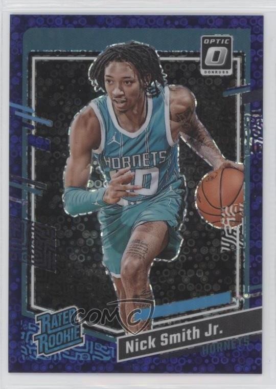 2023-24 Donruss Optic Fast Break Purple Prizm 92/99 Nick Smith Jr Rookie RC 14md