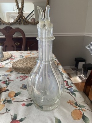 Vintage French four chamber liquor decanter