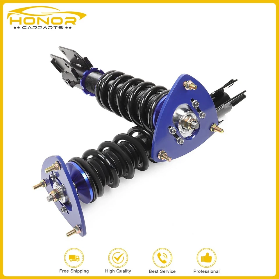 For 2002-2007 Impreza WRX GDA Coilovers Struts Shocks Suspension Kits Adj Height - Image 4 of 4