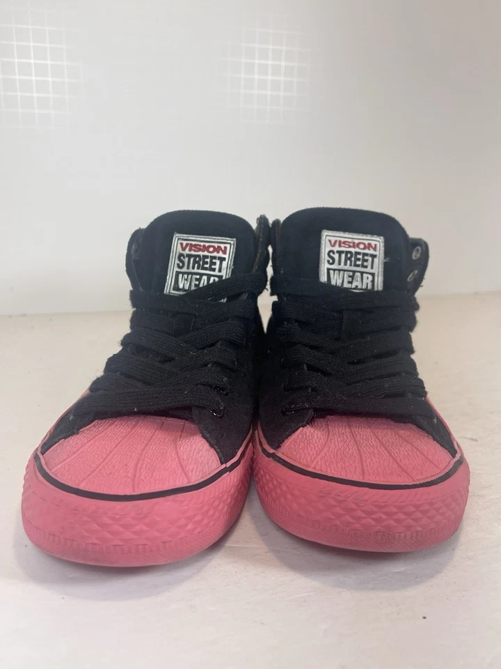 Zapatos de skate Vision Street Wear de gamuza rosa negro para mujer talla 7,5 de EE. UU. Foto 3 de 4