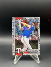 2026 Topps Series 1 Evan Carter #110 Spring Training Parallel Texas Rangers Card