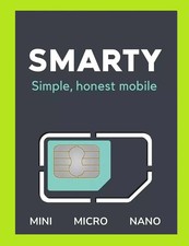 2 x NEW Smarty sim card, Pay & Go - 4G, 5G