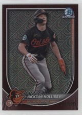 2025 Bowman Mega Box Chrome Burgundy Mojo Refractor /275 Jackson Holliday 1if5