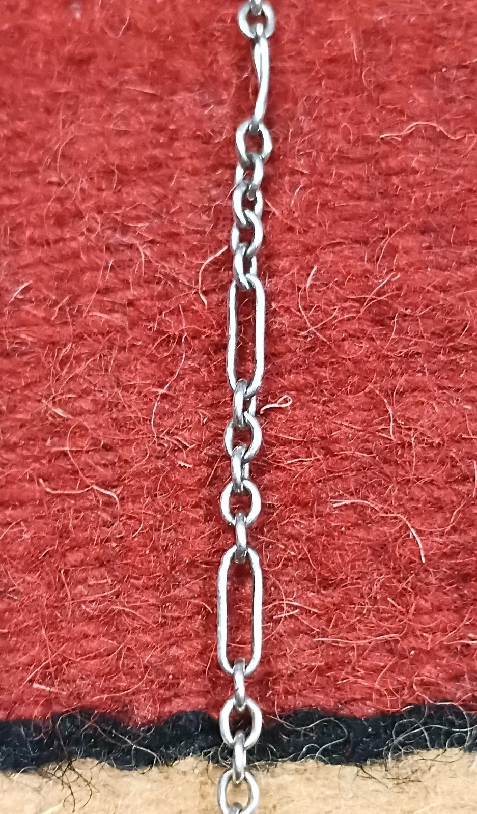 Sterling Silver Figaro Solid Chain F - image 2