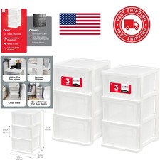 Versatile 3 Drawer Storage Unit Made in USA for Classroom and Craft Supplies