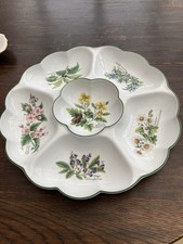 Royal Worcester Herbs 34cm Six-Section Crudite Dip Dish