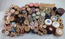 VNTG Wooden Spools Thread Coat's  Clarks J P Coats, Belding Corticelli Silk Lot